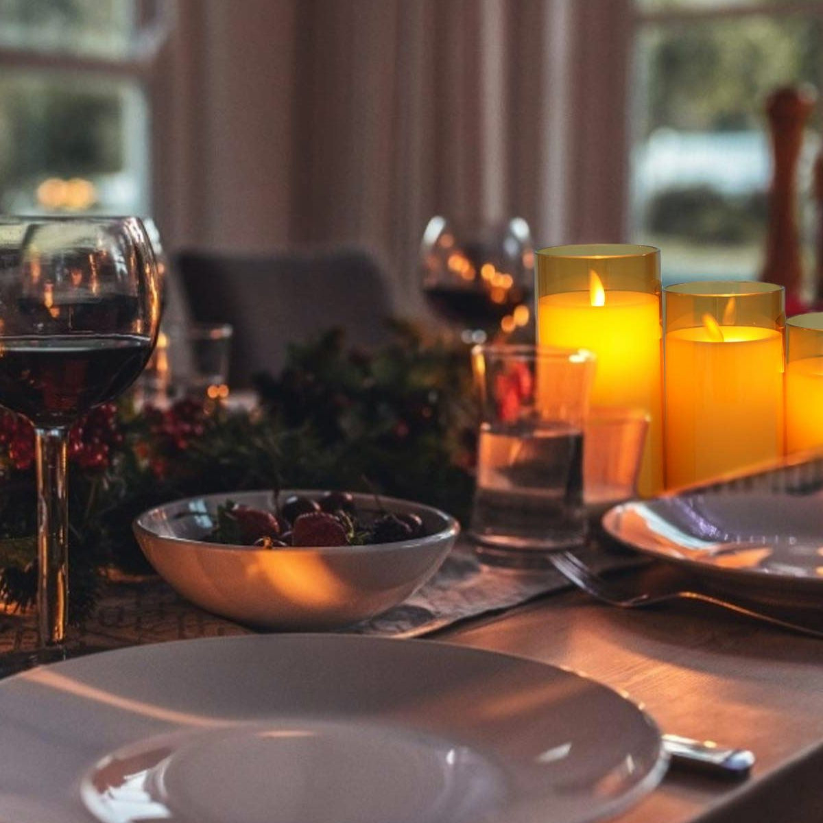 KIT 24 Velas de LED Decorativa – Iluminação Romântica sem Risco